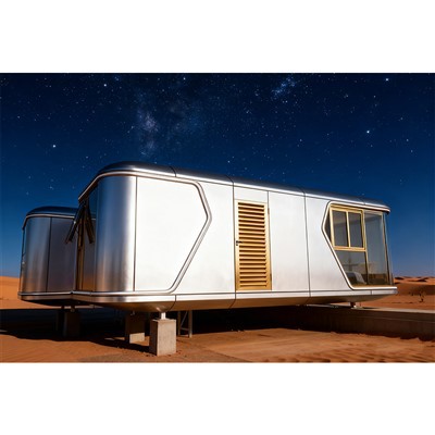 -تصميم نموذجي لمنزل كبسولة صديق للبيئة لقطع الأراضي الصغيرة